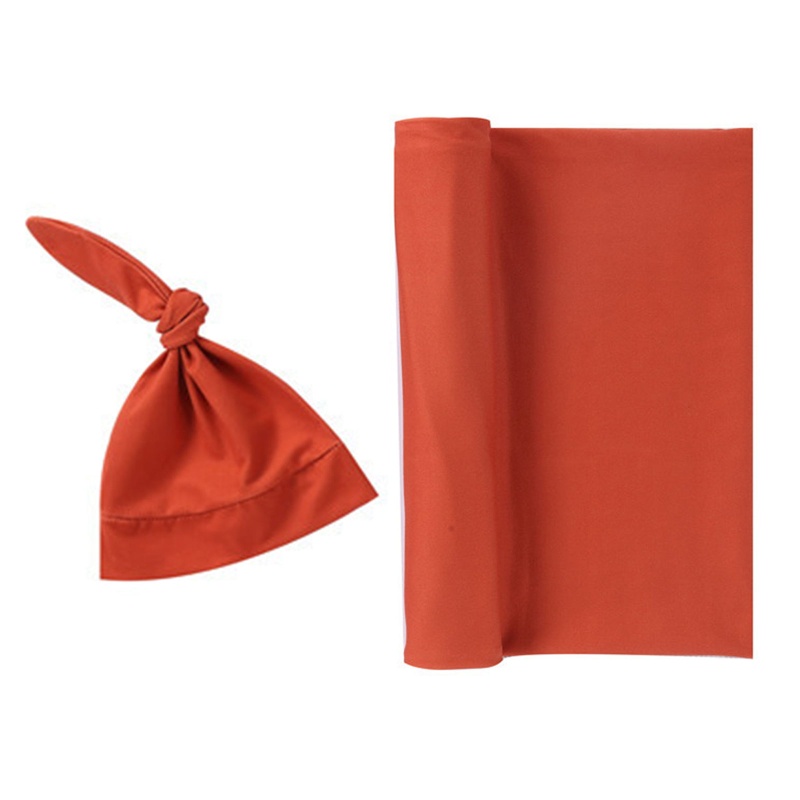 Bộ 2 Món Gồm Túi Ngủ + Chăn + Mũ In Họa Tiết Thắt Nút Cho Bé Sơ Sinh