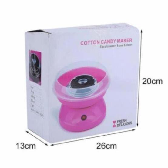 [ Miễn Phí Vận Chuyển ] Máy làm kẹo bông gòn mini Cotton candy maker + Tặng 1 muỗng + 10 que quấn kem