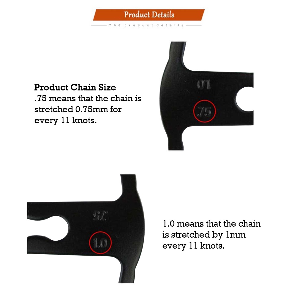 Dụng cụ chỉ báo tình trạng dây xích xe đạp ZTTO chuyên dụng màu đen