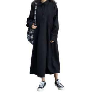 Váy dài đen ulzzang