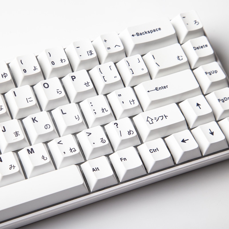 GMK Minimalist White Keycaps Cherry Profile Nhật Bản Keycaps PBT Thuốc nhuộm thăng hoa Bàn phím cơ Keycaps 137 Phím