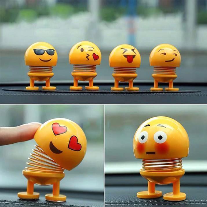 Emoji loại 1 hộp to hình biểu tượng cảm xúc thú nhún lò xo