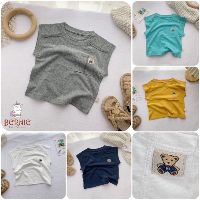 ÁO PHÔNG SÁT NÁCH CHẤT COTTON XƯỚC CHO BÉ TRAI 1 ĐẾN 6 TUỔI