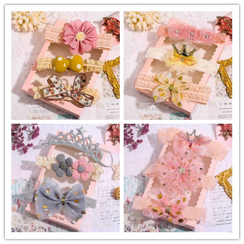 Set 3 Băng Đô Hoa Xinh Xắn Dành Cho Bé Gái