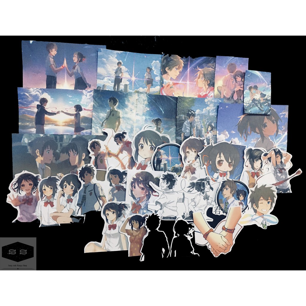 Bộ hình dán - sticker anime Your Name - Kimi no Na wa