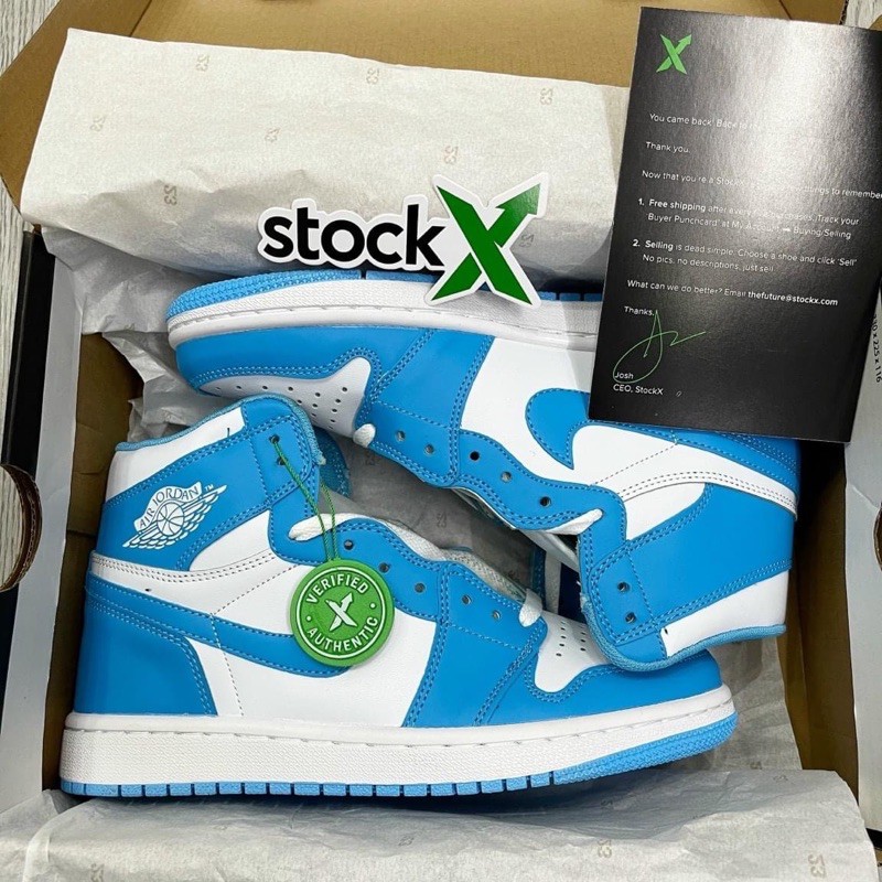 (FREESHIP+QUÀ TẶNG) Giày thể thao AIR JORDAN 1 Retro High UNC xanh trắng cổ cao cực đẹp | BigBuy360 - bigbuy360.vn