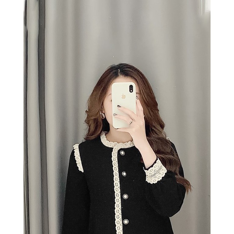 Váy Suông Gân Ren Đính Ngọc Phù Hợp Với Tất Cả Mọi Người