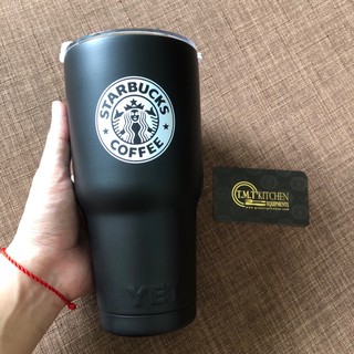 Dòng YeTi - LY GIỮ NHIỆT YETI Black 900ML Màu Đen (Logo YETI dập nổi)