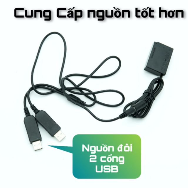 Pin lp e17 cho canon 77D 750D 800D dung lượng khủng từ nguồn sạc dự phòng, củ sạc -  Pin Dummy, pin ảo, pin giả lập