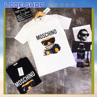 ÁO THUN NAM CỔ TRÒN TAY NGẮN IN GẤU MOSCHINO