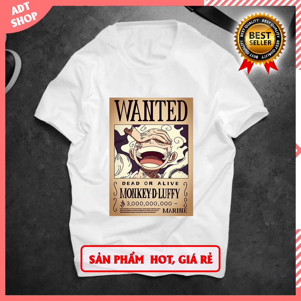 BST Áo thun LUFFY Gear 5 mũ rơm Zoro - Áo phông Nam Nữ Unisex in hình One Piece Đảo Hải Tặc dành cho các fan