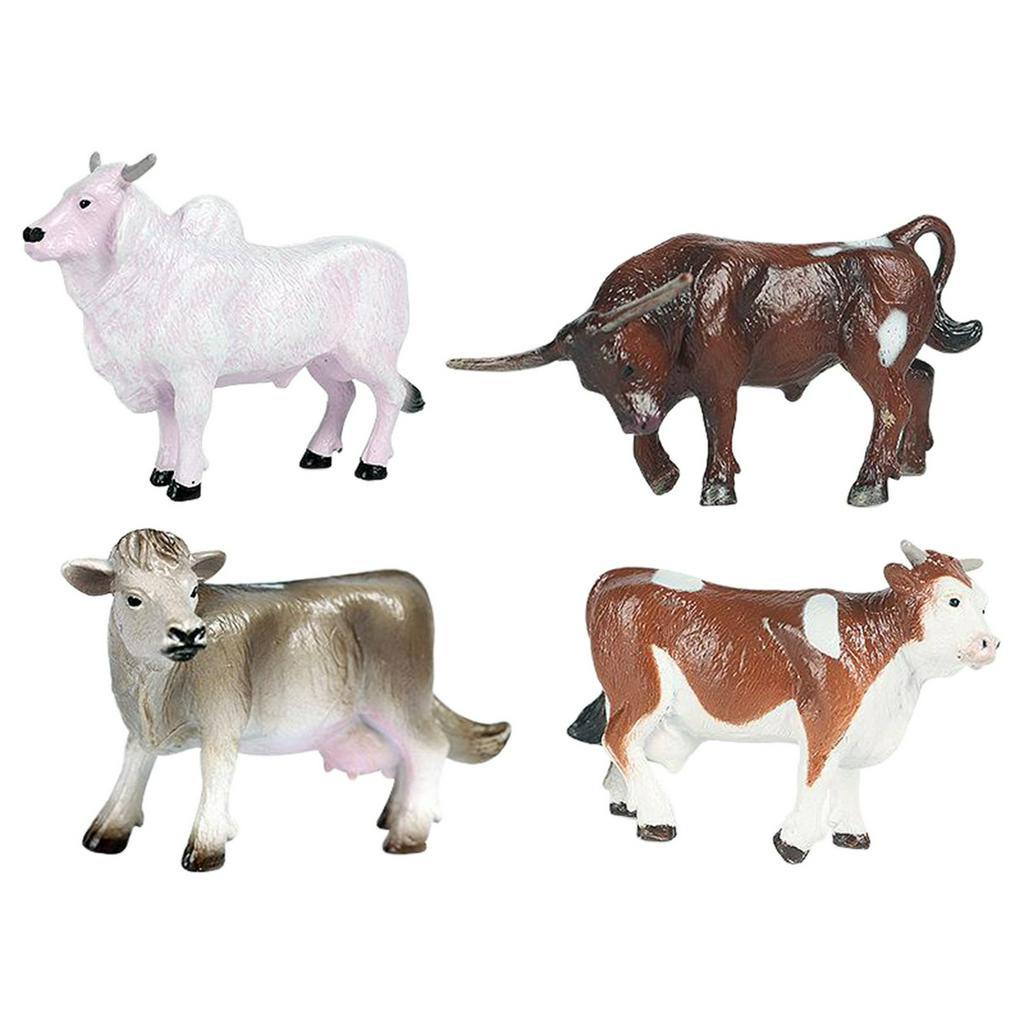 Set 4 Mô Hình Chú Bò Sữa Đáng Yêu Làm Đồ Chơi Cho Bé 61