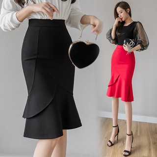 Chân Váy Dài Lưng Cao Phong Cách Công Sở Thanh Lịch Cho Nữ