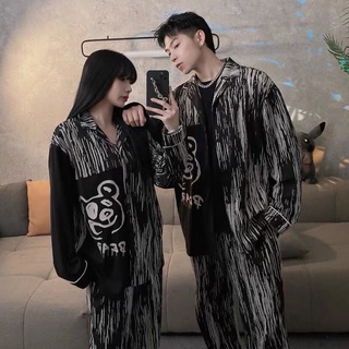 Bộ đồ ngủ nam nữ gấu bear chất cotton xịn loại 1 form rộng siêu thoáng và thoải mái