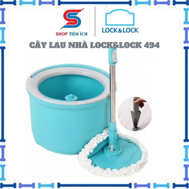 Cây lau nhà thông minh Lock&Lock ETM 498 Shop Tiện Ích Chổi lau nhà 360 độ