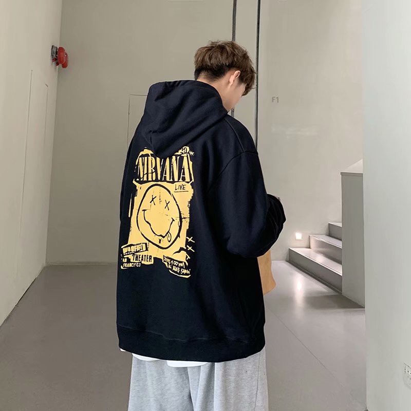Áo Hoodie In Hình Mặt Cười Phong Cách Hàn Quốc Cho Nam Size M-5Xl | BigBuy360 - bigbuy360.vn