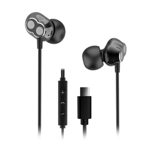Tai nghe dây có mic Lenovo HF 160 type C kết nối máy tính bảng, máy tính điện thoại
