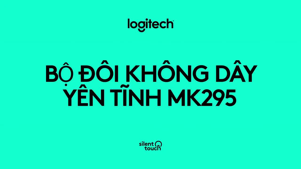 Bàn phím chuột Logitech MK295 Không Dây Silent Yên Lặng - Bảo hành chính hãng | BigBuy360 - bigbuy360.vn