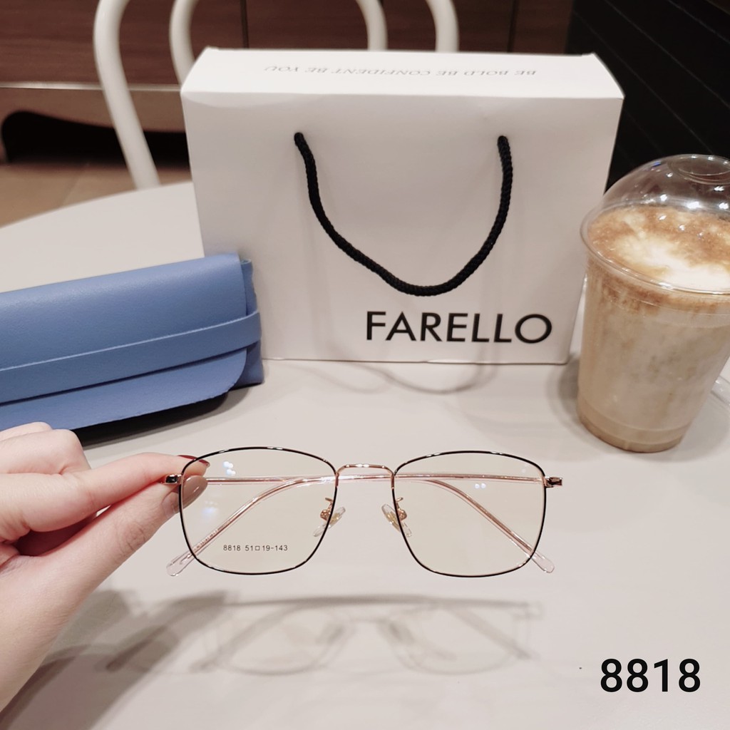 Gọng kính cận nam nữ Lilyeyewear kim loại, mắt vuông, nhiều màu - Y8818 | BigBuy360 - bigbuy360.vn