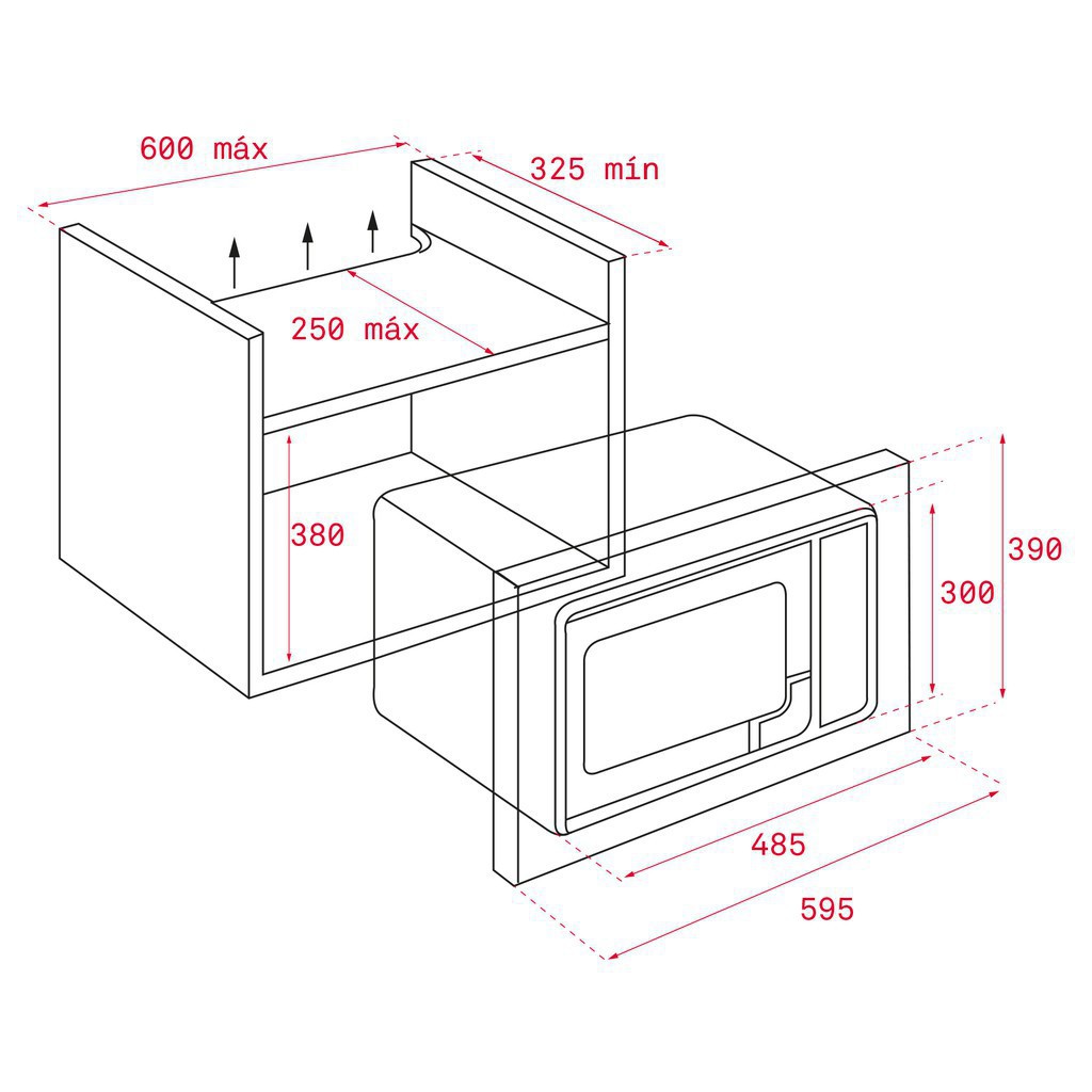 Lò vi sóng âm tủ Teka MS 620 BIH nhập khẩu Châu Âu, lò vi sóng, lo vi song, lò vi sóng sharp, lò vi sóng có nướng