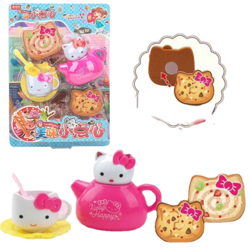 Bộ Đồ Chơi Bàn Ăn Hình Hello Kitty Cho Bé