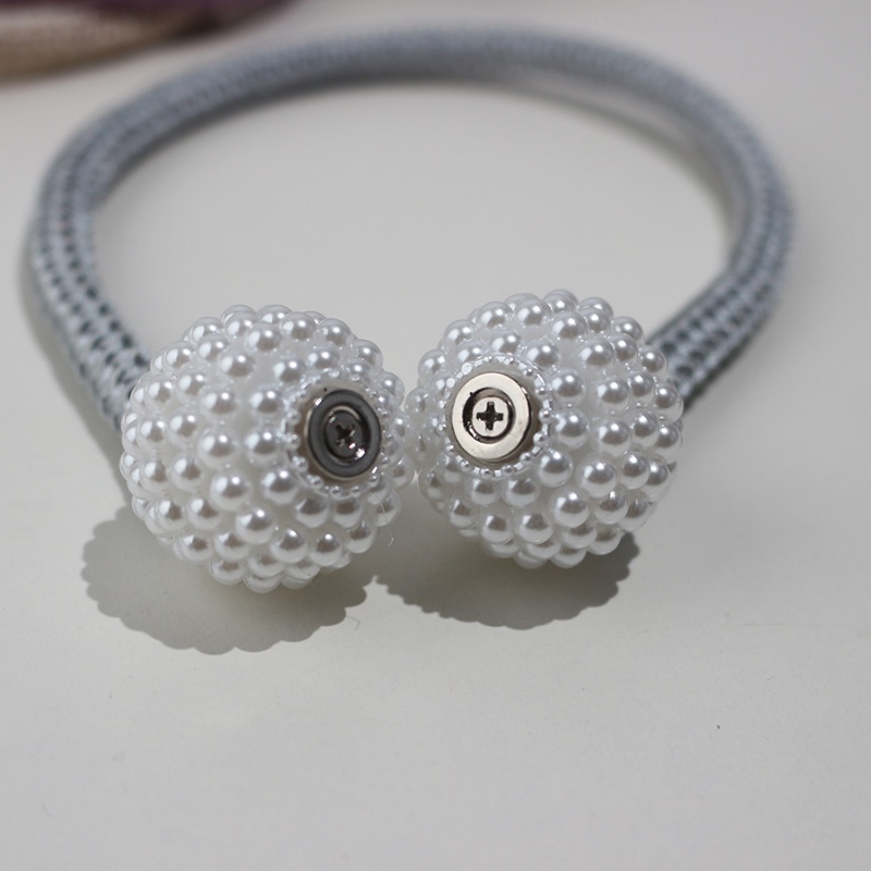 1 Dây Buộc Rèm Cửa Nam Châm Đính Ngọc Trai Nhân Tạo Thời Trang Giá Đỡ