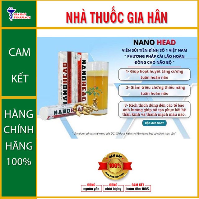 NANO HEAD VIÊN SỦI TIỀN ĐÌNH GIÚP TĂNG CƯỜNG LƯU THÔNG MÁU.