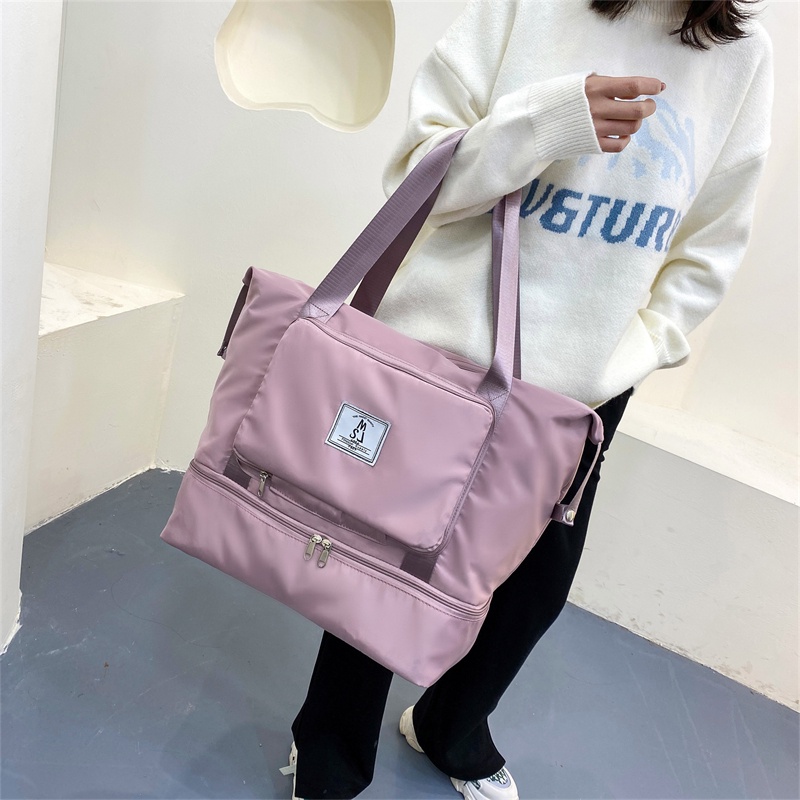 Túi Đựng Đồ Tập Thể Thao Chia Ngăn Khô/Ướt Đa Năng Sức Chứa Lớn Cho Nữ