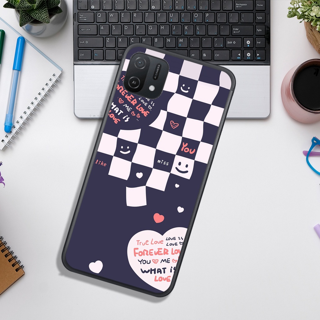 Ốp Lưng OPPO A16 - A16K  , In Hình &quot;Black Heart&quot; Phong Cách Đẹp.