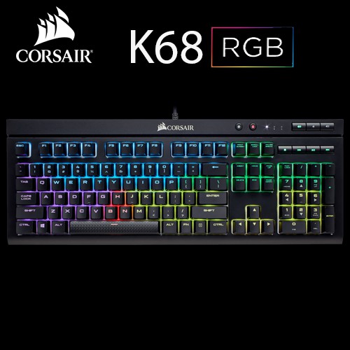 BÀN PHÍM CƠ CORSAIR K68 RGB MX RED NEW