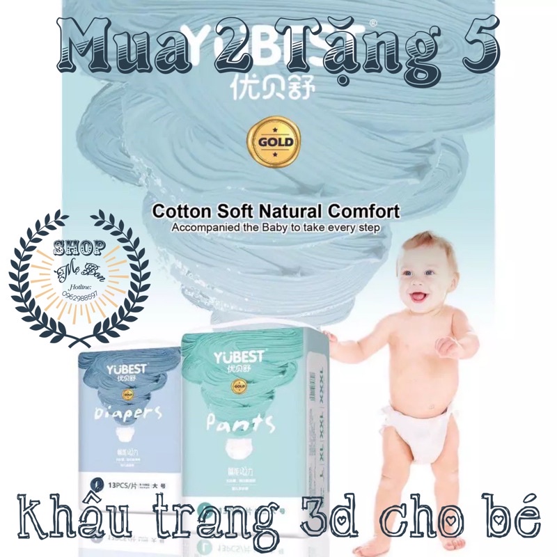 TÃ/BỈM YUBEST GOLD DÁN/QUẦN đủ size S90/M84/L76/XL72/XXL66