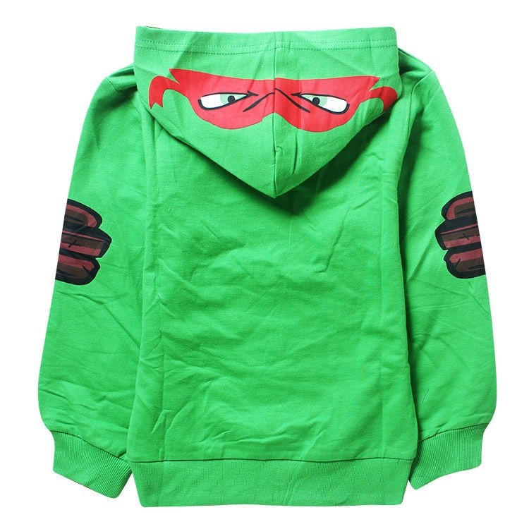 Áo Hoodie In Hình Ninja Rùa Cho Bé Trai