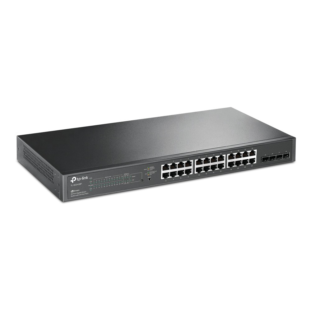 Bộ chia mạng Switch TPLink TLSG2428P 28Port Gigabit JetStream With 24Port PoE+