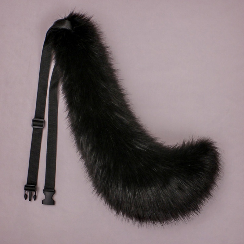 Băng Đô Tai Sói Giả Lông Thú Có Đuôi Dài Hóa Trang Halloween