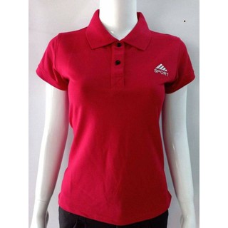 Áo thun cá sấu sấu nữ màu đỏ tươi