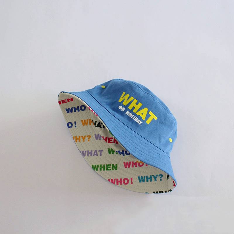 Nón Vành Tròn Chống Nắng Thêu Chữ Cái Dễ Thương Cho Bé