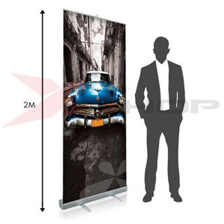 Khung standee cuốn banner nhôm treo banner 80x200cm loại thường