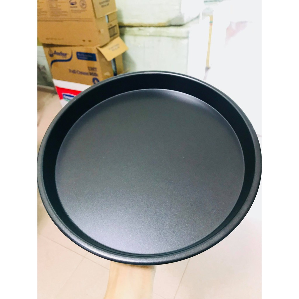 Khay nướng pizza màu đen 26cm ( đáy 24.5cm)