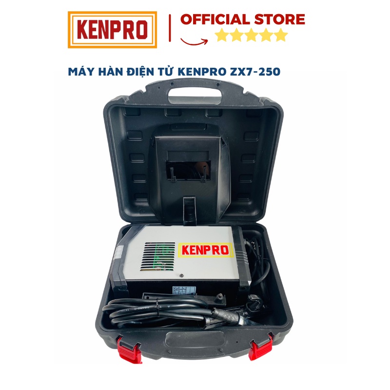 Máy Hàn Điện Tử Kenpro ZX7-250 Hàn Đến Que 4.0mm Hàn Liên Tục Que 3.2mm Bảo Hành 12 Tháng