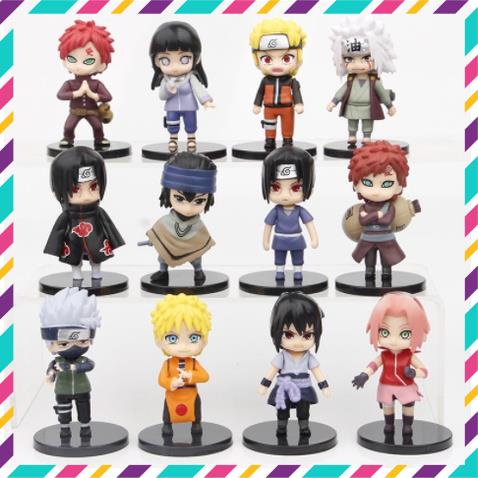 Mô Hình Naruto ChiBi Siêu Đẹp, Bộ 4 Mẫu Naruto ChiBi Thế Hệ Mới - Cao 6,5cm