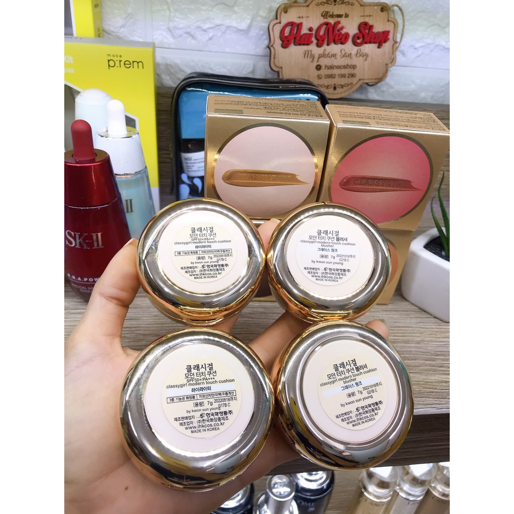 CUSHION Tạo khối, Highlight, Má hồng cam, Má hồng baby nhà CLASSYGIRL (Hàn quốc) | BigBuy360 - bigbuy360.vn
