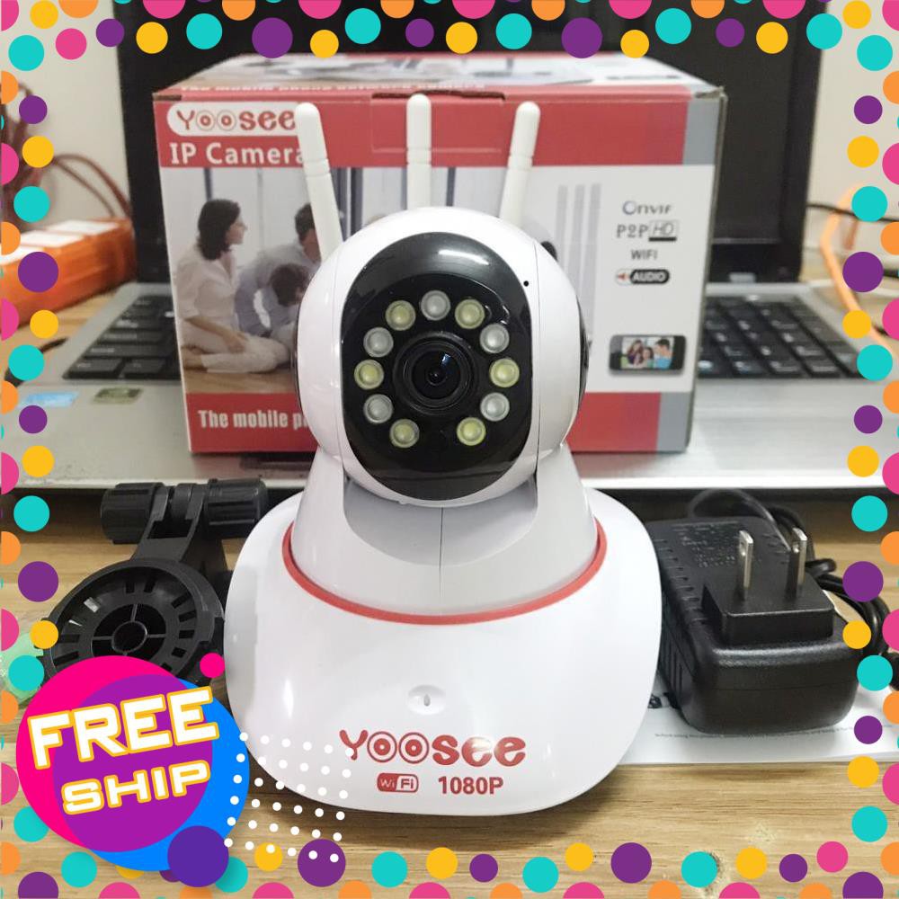 (giá khai trương) Camera Yoosee WiFi 11 Led Mẫu Mới - Full HD 1080P - Xem Đêm Có Màu, Kèm Thẻ Nhớ