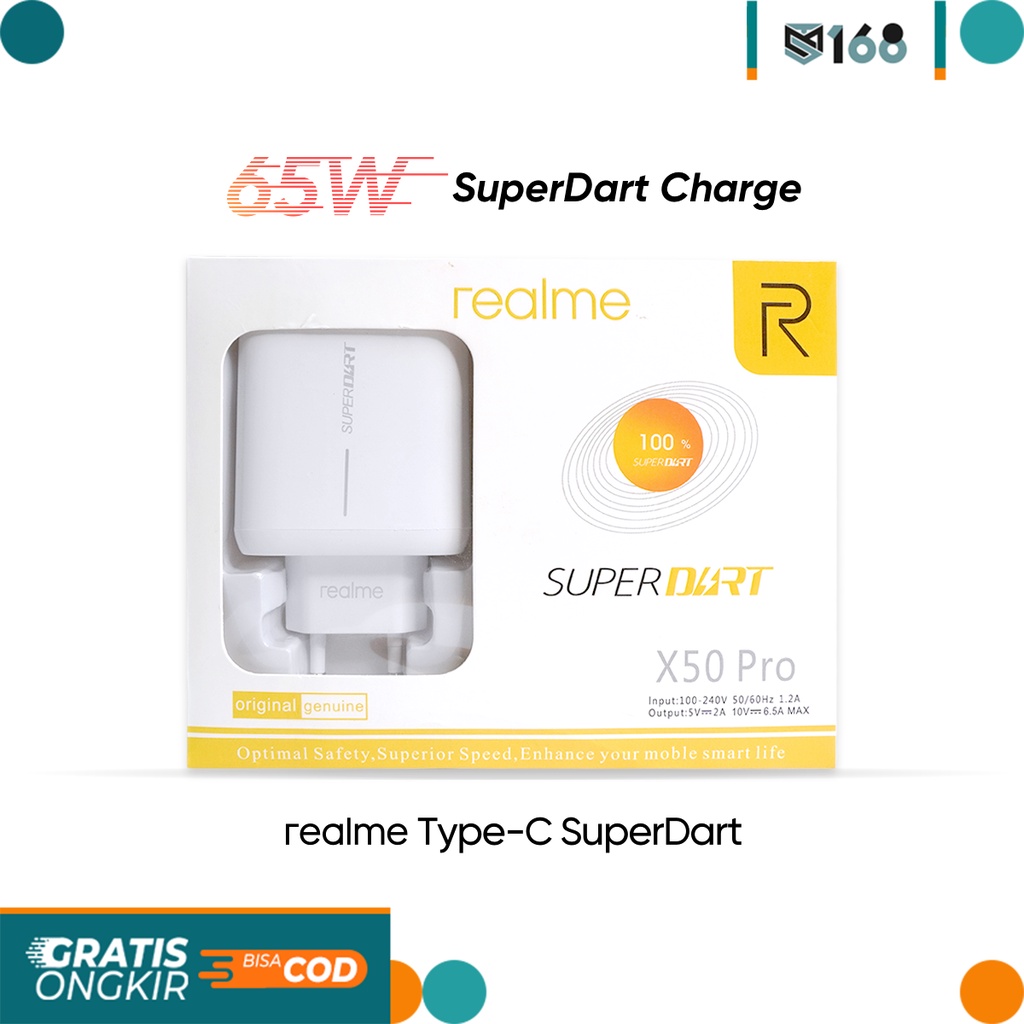 Củ Sạc Nhanh Realme SuperDart Type-C 65W 100% Mới