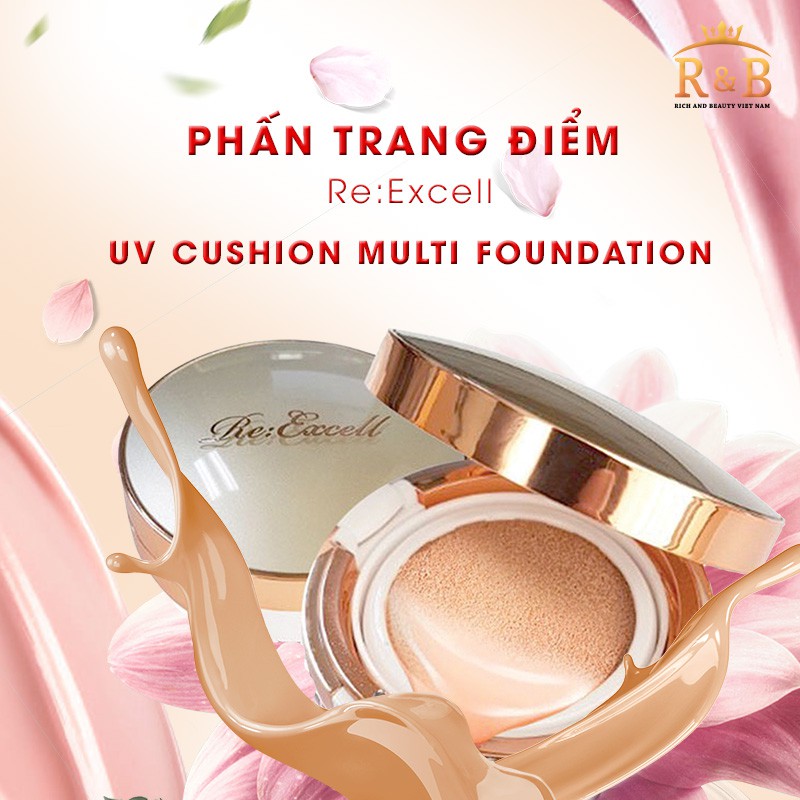 Phấn trang điểm Re:Excell UV Cushion Multi Foundation | BigBuy360 - bigbuy360.vn