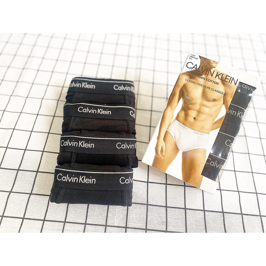 Săn Sale hãng Sét quần sịp Nam Calvin Klein 4 màu đen size M