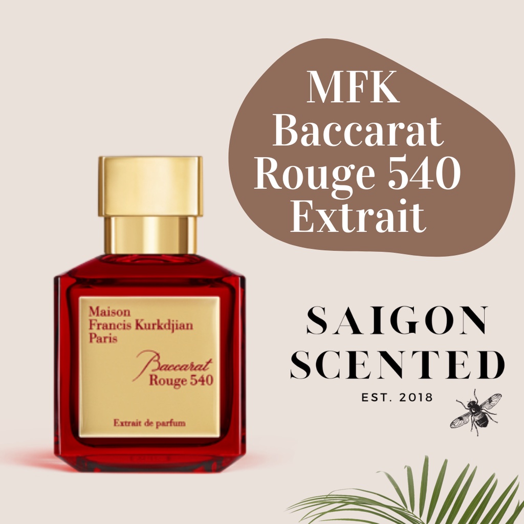 Nước hoa Maison Francis Kurkdjian Baccarat Rouge 540 Extrait 2ml/5ml/10ml