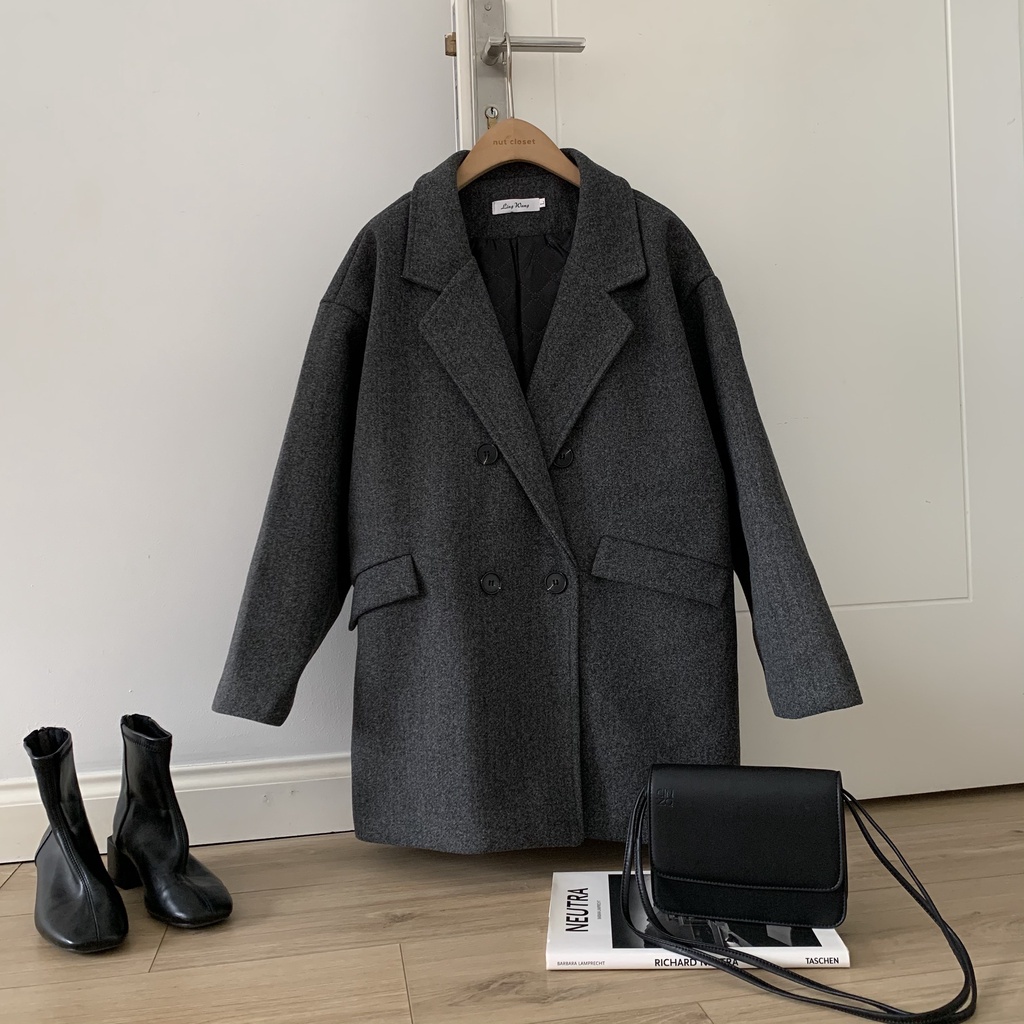 Áo khoác dạ nắp túi chéo _ A0305 | BigBuy360 - bigbuy360.vn