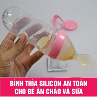 BÌNH THÌA ĂN DẶM SILICON SIÊU MỀM