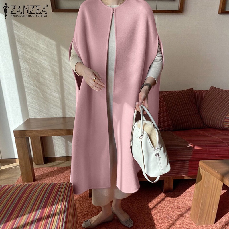 ZANZEA Women Winter Warm Casual Loose Sleeveless Street Fashion Cape | BigBuy360 - bigbuy360.vn