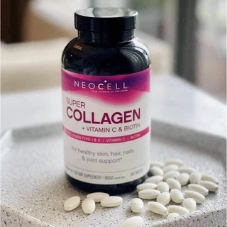 Viên uống super collagen neocell +vitamin c & biotin 6000 mg type 1 - 3 neocell